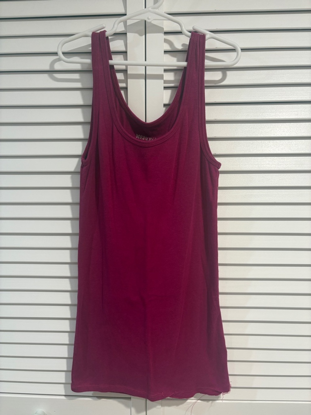 Merona Maroon Scoop Neck Tank Top